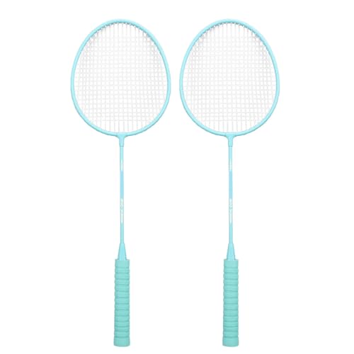 Alomejor Badmintonschläger-Set, Leichtes, Stilvolles Badmintonschläger-Set mit Hochwertigem Legierungsmaterial, T-Kopf-Design, Hochwertigem Schwammgriff, 3 Federbällen für (Minzgrün) von Alomejor