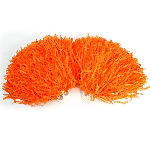 Alomejor Cheerleading Pom Poms Cheerleader Pompons für Balltanz Abendkleid Party Sport(Orange) Tanzen von Alomejor