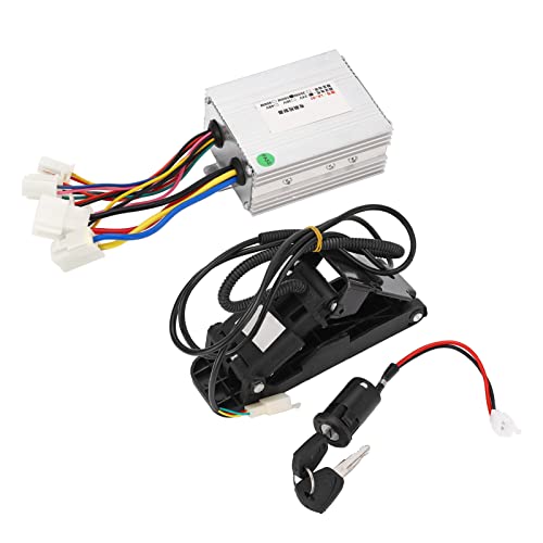 Alomejor Elektrisches Fahrrad-Controller-Gaspedal-Set, 24 V 500 W Geschwindigkeits-Motor-Controller mit Sperrschlüsseln Alomejor Elektrisches Fahrrad-Controller-Gaspedal-Set, 24 V 500 W Geschwindigkeits-Motor-Controller mit Sperrschlüsseln von Alomejor