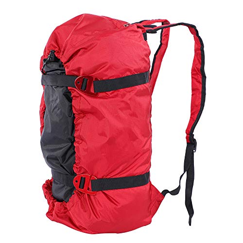 Alomejor Klettertasche Faltbare wasserdichte Klettertasche Bergsteigen Schulter Rucksack für Outdoor-Camping Wandern(rot) von Alomejor