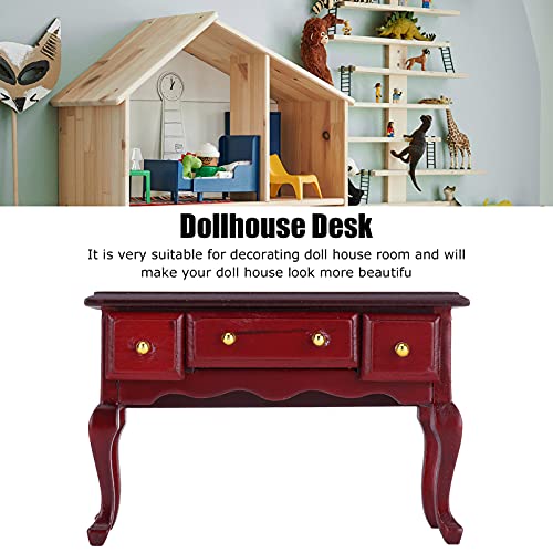 Alomejor Mini Holz Puppenhaus Tisch DIY Miniatur Puppenhaus Schreibtisch Einrichtungszubehör Alomejor Mini Holz Puppenhaus Tisch DIY Miniatur Puppenhaus Schreibtisch Einrichtungszubehör von Alomejor