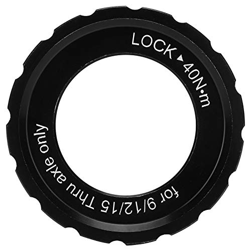 Alomejor Mountain Road Bike Center Lock Radsatz Nabe Fahrrad Center Lock Disc Bremsnabe Rotor Lockring Disc Lock Abdeckung 9/12/15MM Laufwelle von Alomejor