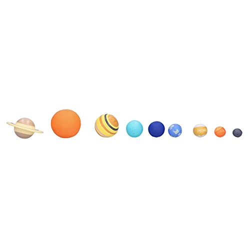 Alomejor Planet Model 9pcs Solar System Lehrmodell Planet Model Astronomie Wissenschaft Pädagogisches Modell Spielzeug-Set für Kinder von Alomejor