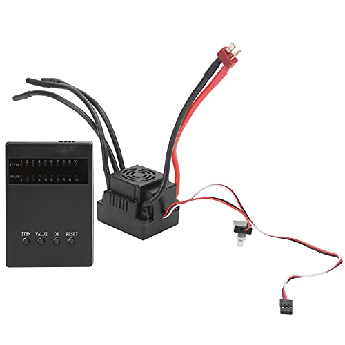 Alomejor RC Wasserdichtes ESC 120A Brushless ESC Fernbedienung Auto Brushless ESC mit Programmierkarten-Set RC-Zubehör RC -Automodellzubehör Alomejor RC Wasserdichtes ESC 120A Brushless ESC Fernbedienung Auto Brushless ESC mit Programmierkarten-Set RC-Zubehör RC -Automodellzubehör von Alomejor