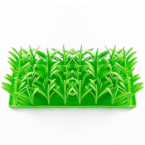 Alomejor Silikon-Futterstation für Langsames Fressen, Futtermatte für Grünes Gras, Stimuliert die Instinkte von Hund und Katze Alomejor Silikon-Futterstation für Langsames Fressen, Futtermatte für Grünes Gras, Stimuliert die Instinkte von Hund und Katze von Alomejor