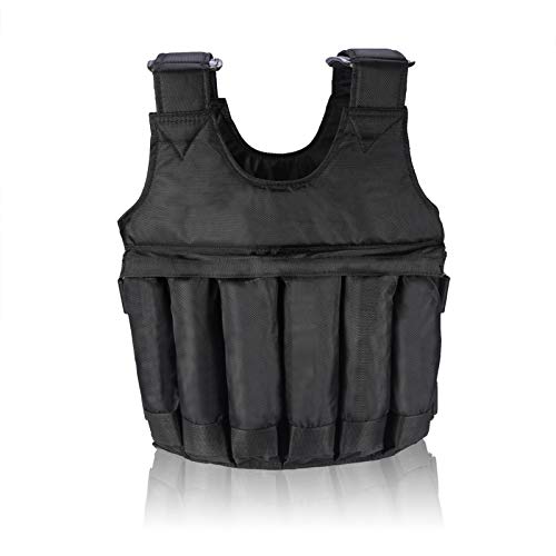 Sport Weighted Vest Workout Equipment 20kg Adjustable Weight Body Weight Vest with 16 Bags von Alomejor