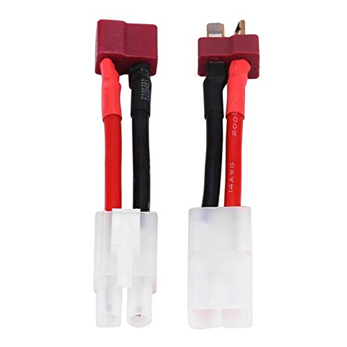 Alomejor Adapterkabel T Stecker Buchse/Stecker auf Stecker/Buchse 14 AWG Draht RC Zubehör von Alomejor