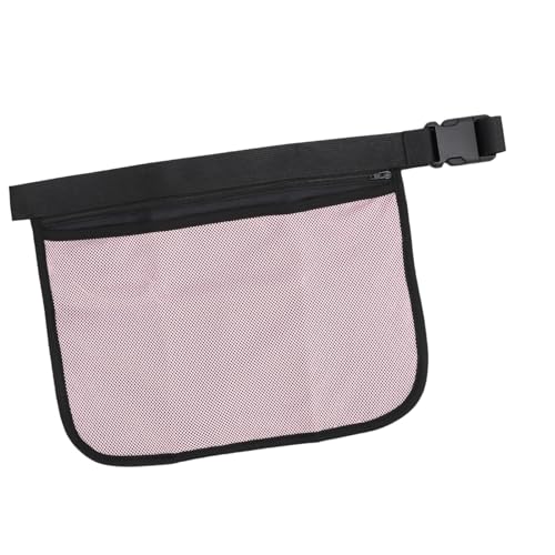 Alomejor Verstellbare Hüfttasche für 8 Tennisbälle mit Elastischer Netztasche. Laufsporttasche für Pickleball-Tischtennis (PINK) von Alomejor