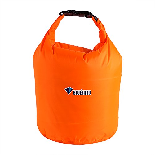 Alomejor Wasserdichte Tasche, 3 Farben, 4 Kapazitäten, wasserdichter Packsack mit verstellbarem Schulterriemen für Schwimmen, Kajakfahren, Bootfahren, Rafting, Segeln, 40 l, Orange von Alomejor