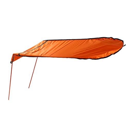 Alomejor Zusammenklappbares Kajak-Sonnenschutzdach aus Ripstop-Gewebe für Angeln und Outdoor-Aktivitäten (ORANGE) von Alomejor