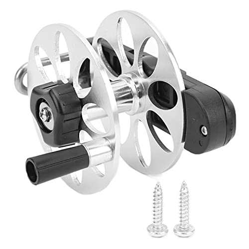 Angelrolle-Anziehknopf aus Aluminiumlegierung, Harpune-Rolle, Faltbarer Griff Zum Lösen und Zurückziehen der Schnur Angelrolle-Anziehknopf aus Aluminiumlegierung, Harpune-Rolle, Faltbarer Griff Zum Lösen und Zurückziehen der Schnur von Alomejor