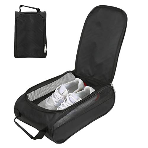 Schuh Tasche Leichte, Strapazierfähige, Atmungsaktive Golfschuh-Kleidertasche aus Nylon mit Griff für Sportgolf, Tennis und Anderes Zubehör Schuh Tasche Leichte, Strapazierfähige, Atmungsaktive Golfschuh-Kleidertasche aus Nylon mit Griff für Sportgolf, Tennis und Anderes Zubehör von Alomejor