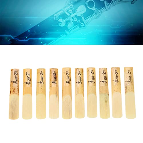 Klarinettenblätter 10 Stück Blattstärke B-Flat 2.5 für traditionelles Klarinettenzubehör Klarinettenblätter 10 Stück Blattstärke B-Flat 2.5 für traditionelles Klarinettenzubehör von Alomejor