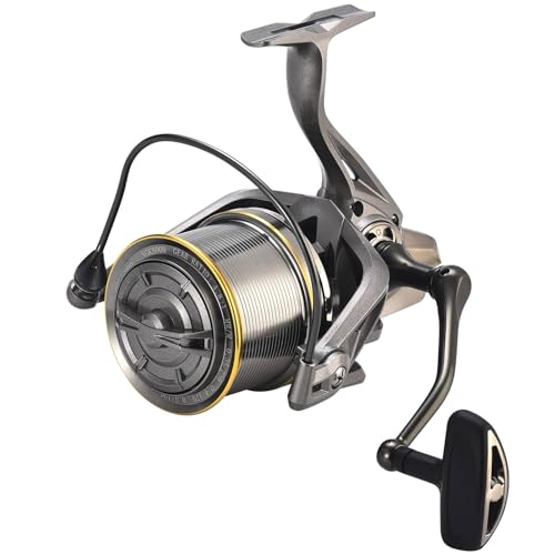 NGK12000, 17+1 Edelstahl-Kugellager, Austauschbarer Griff, Kompatibel für Lake River Reservoir Pond Stream Reel (NGK8000) von Alomejor