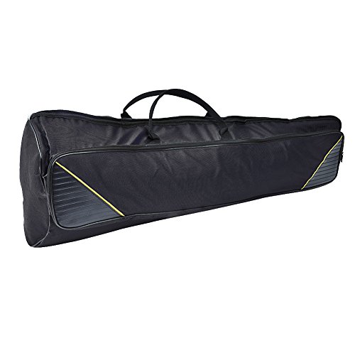 Posaune Tasche Tragbare Alto/Tenor Wasserfeste Posaune Gig Bag Oxford Stoffrucksack Verstellbare Schultergurte für Alto/Tenor Posaune(Schwarz) von Alomejor