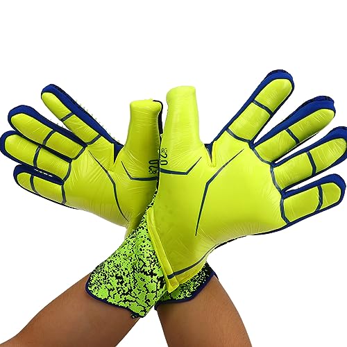 Renegade GK Fußball-Torwarthandschuhe mit Silikonhandfläche, Dicker Latexschaumpolsterung und Doppeltem Handgelenkschutz (Nein. 8) von Alomejor