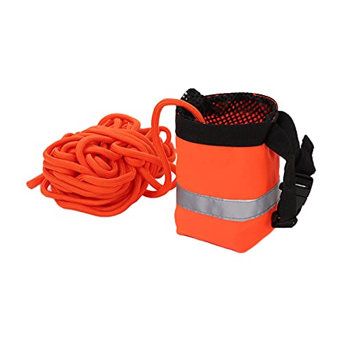 Alomejor Wasser Schwimmseil Outdoor Wurfseil Tasche Wasser Lebensrettendes Reflektierendes Seil für Wassersport Rettung 15/30m(30M) von Alomejor