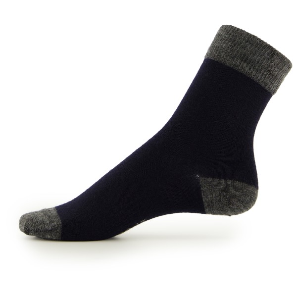 Alpacasocks&Co - Kid's Merino - Merinosocken Gr 23-26 - Crew;27-30 - Crew;31-34 - Crew grau/schwarz;oliv/grau;schwarz von Alpacasocks&Co