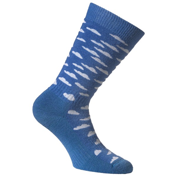 Alpacasocks&Co - Kid's Rubber Boots Socks - Merinosocken Gr 31-34 - Crew blau von Alpacasocks&Co