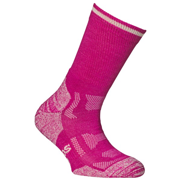 Alpacasocks&Co - Merino Outdoor Kids - Wandersocken Gr 27-30 rosa von Alpacasocks&Co