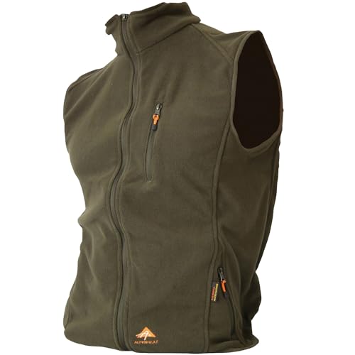 Alpenheat Unisex Opvarmet fleece vest Beheizte Weste, Grün, M EU von Alpenheat