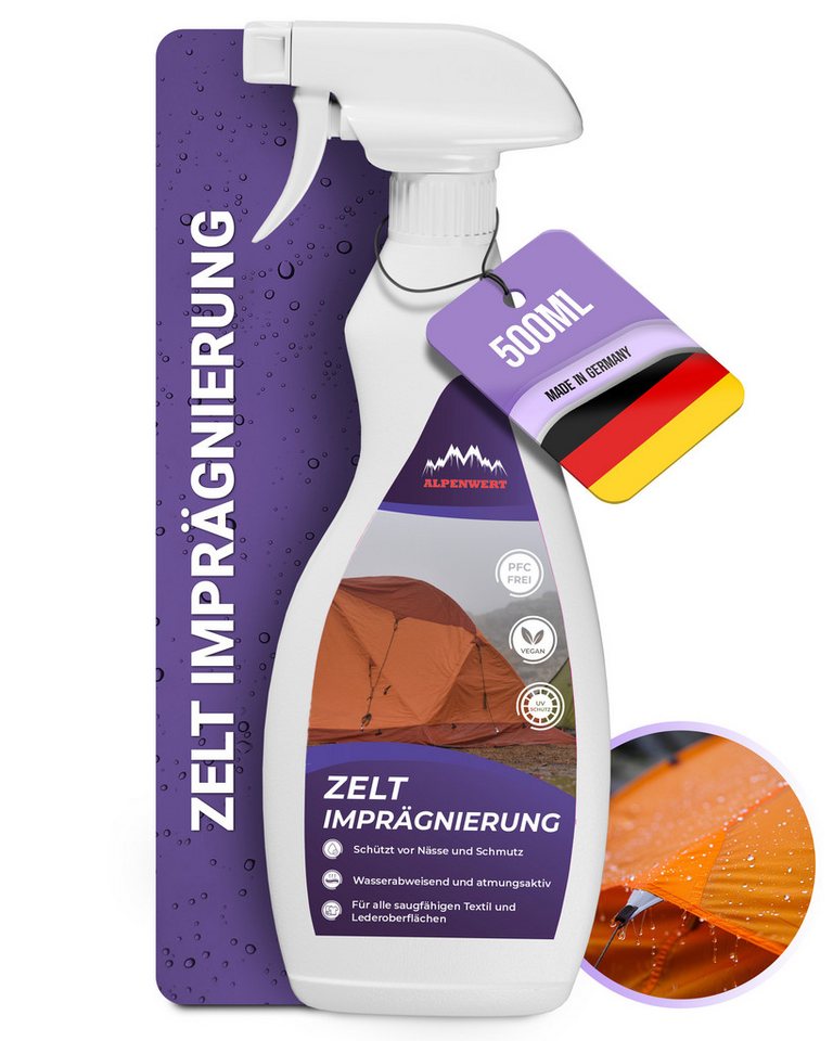 Alpenwert Imprägniermittel Imprägnierung Imprägnierung für Zelte, Pavillon Imprägnierspray, 0,5l langzeit Wirkung Alpenwert Imprägniermittel Imprägnierung Imprägnierung für Zelte, Pavillon Imprägnierspray, 0,5l langzeit Wirkung von Alpenwert
