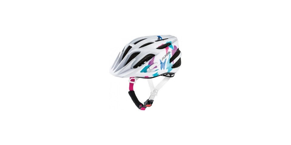 Alpina Sports Fahrradhelm FB JR. 2.0 WHITE-GRAPHICS GLOSS von Alpina Sports