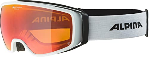 ALPINA DOUBLE JACK PLNT Q-LITE - Verspiegelte, Kontrastverstärkende OTG Skibrille Mit 100% UV-Schutz Für Erwachsene, white matt, One Size ALPINA DOUBLE JACK PLNT Q-LITE - Verspiegelte, Kontrastverstärkende OTG Skibrille Mit 100% UV-Schutz Für Erwachsene, white matt, One Size von ALPINA