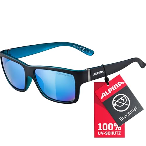 ALPINA KACEY - Verspiegelte und Bruchsichere Sonnenbrille Mit 100% UV-Schutz Für Erwachsene, black matt-blue, One Size ALPINA KACEY - Verspiegelte und Bruchsichere Sonnenbrille Mit 100% UV-Schutz Für Erwachsene, black matt-blue, One Size von ALPINA