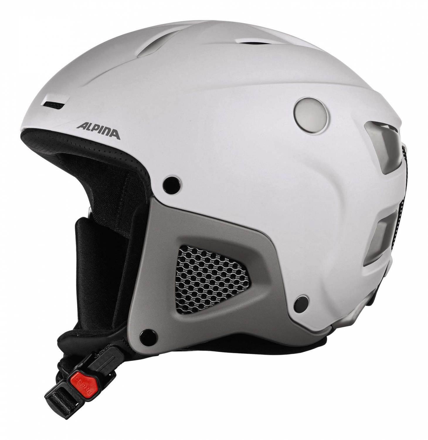 Alpina Attelas Skihelm (53-58 cm, 10 white matt) von Alpina