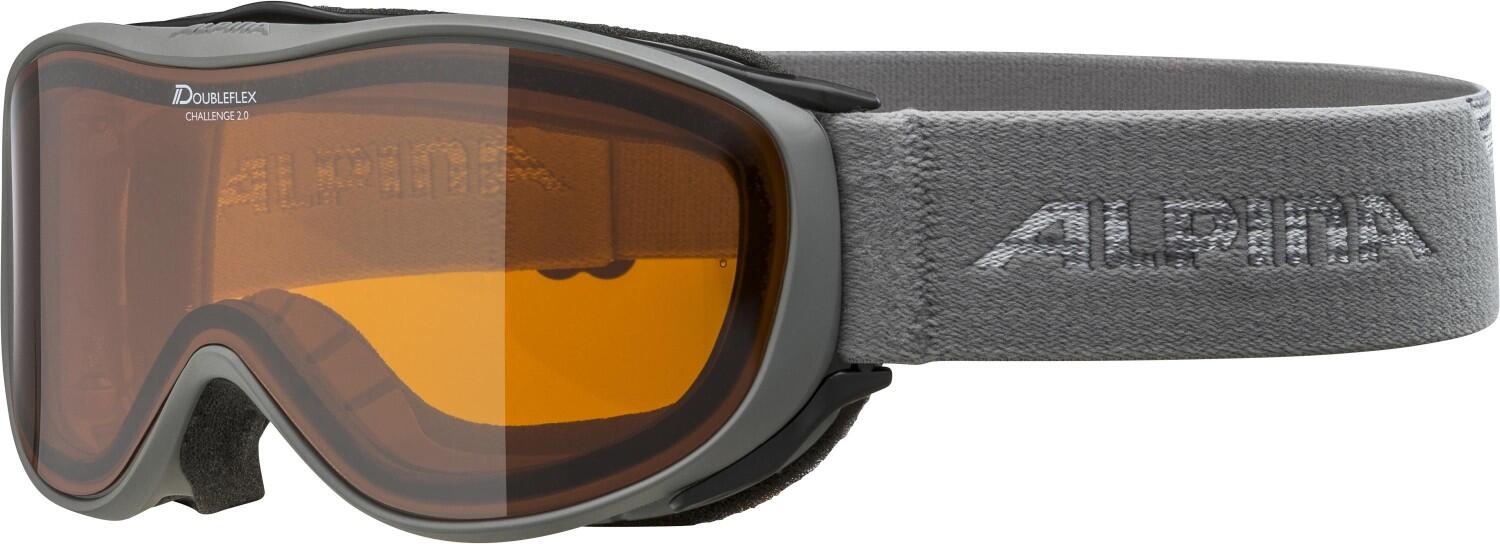 Alpina Brillenträgerskibrille Challenge 2.0 (121 grey, Scheibe: DOUBLEFLEX Hicon (S2)) von Alpina