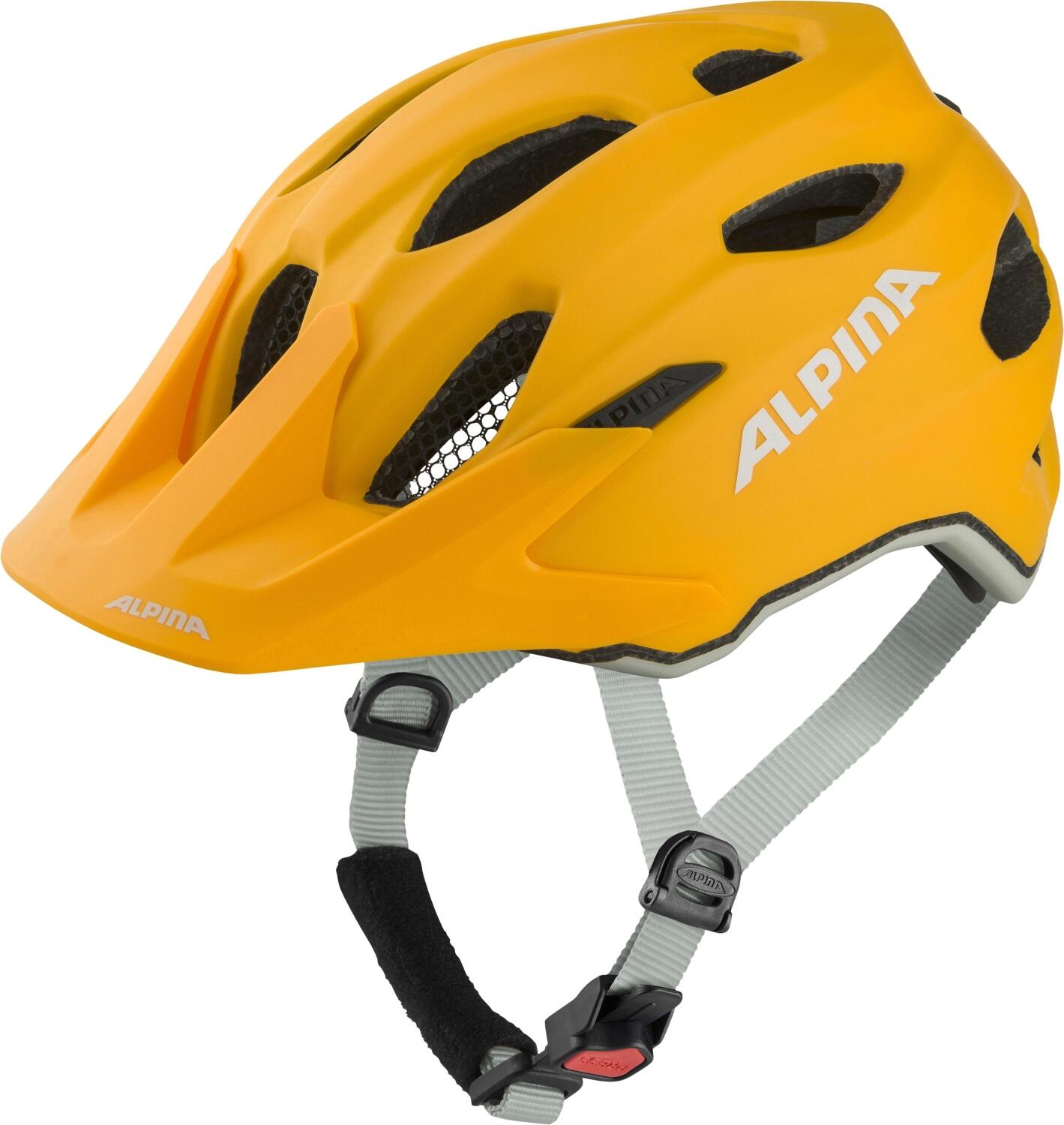 Alpina Carapax Jr. Fahrradhelm (51-56 cm, 45 burned/yellow matt) von Alpina