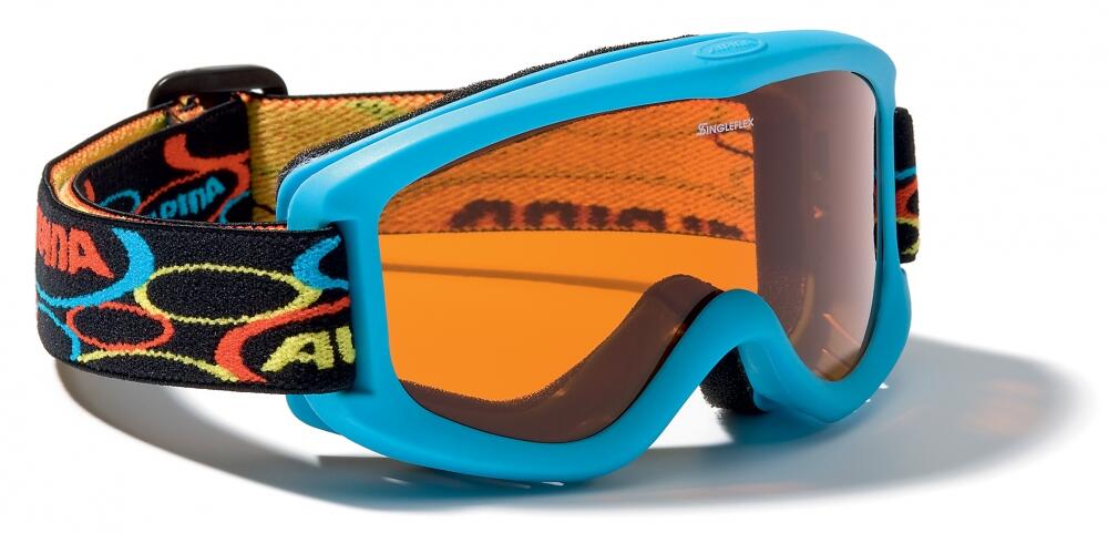 Alpina Carvy 2.0 Kinderskibrille (488 blau matt, Scheibe: SINGLEFLEX tint (S2)) von Alpina