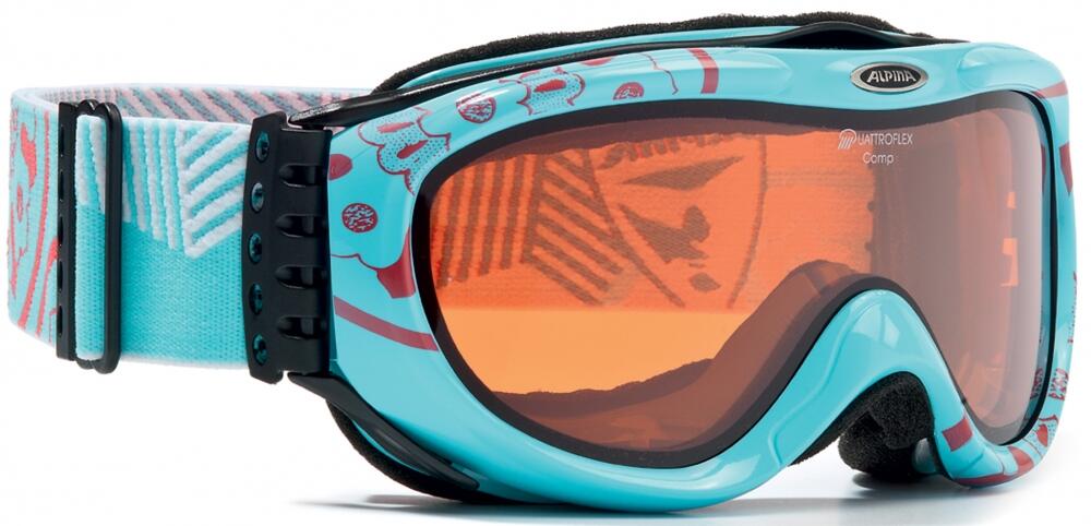 Alpina Comp Damenskibrille (083 hellblau/flamingo, Scheibe: QUATTROFLEX) von Alpina