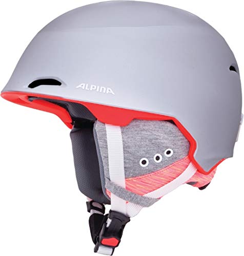 ALPINA MAROI - Sicherer, Bruchfester & Individuell Anpassbarer Skihelm Mit waschbarem Innenfutter Für Erwachsene, silver-flamingo matt, 53-57 cm von ALPINA