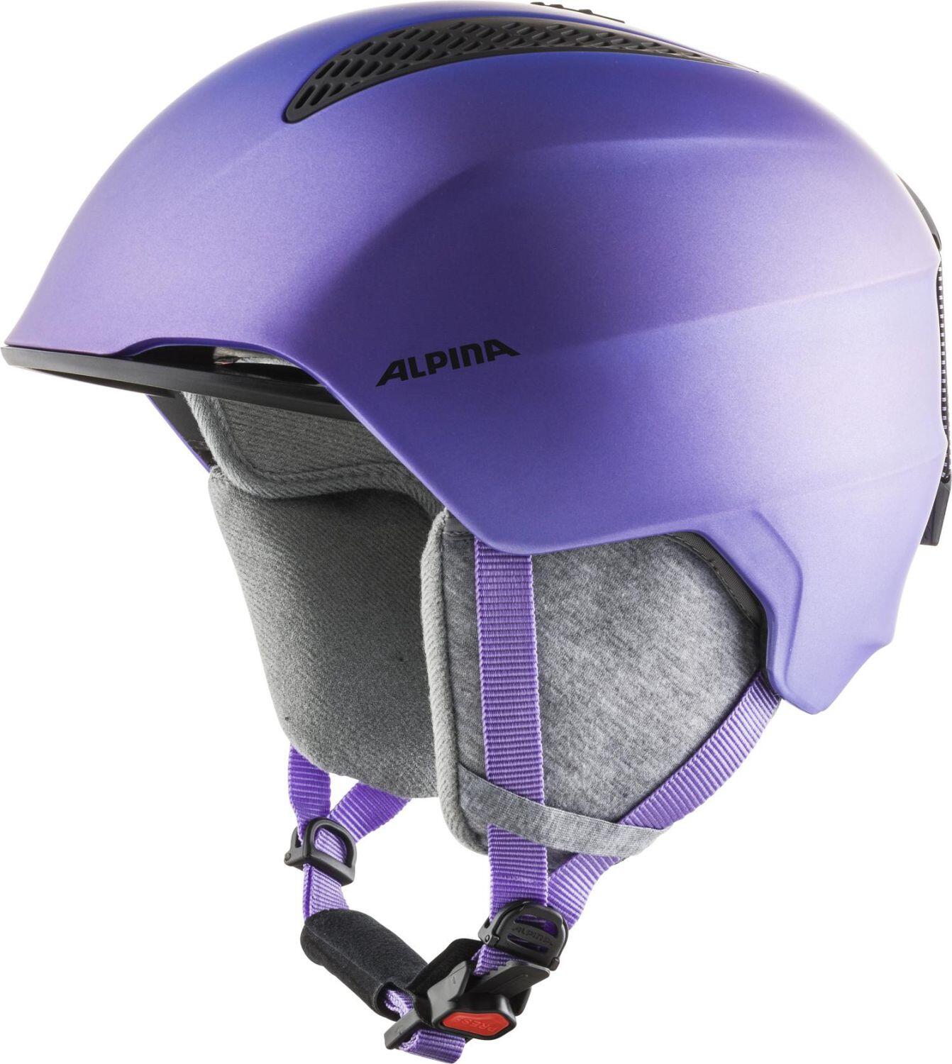 Alpina Grand Kinder Skihelm (54-57 cm, 50 flip flop/purple) von Alpina