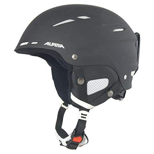 Alpina Sports Unisex – Erwachsene Biom Skihelm, Black matt, 50-54 von ALPINA