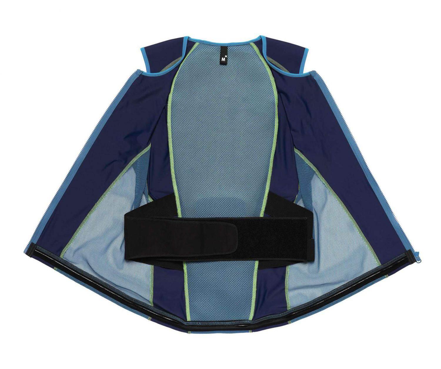 Alpina Jacket Soft Protector Men Vest (M = Körpergröße ca. 175-180 cm, 82 navy/green) von Alpina