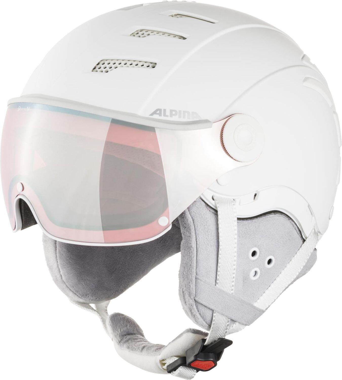 Alpina Jump 2.0 QuattroVarioflex MM Skihelm (52-54 cm, 13 white/grey matt) von Alpina