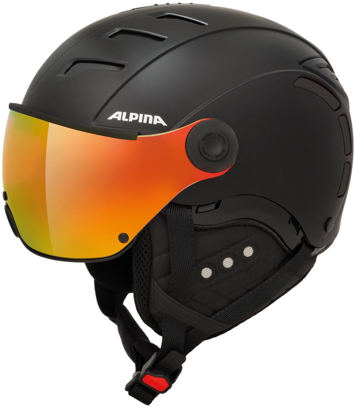 Alpina Jump 2.0 QuattroVarioflex MM Skihelm (52-54 cm, 31 black matt) von Alpina