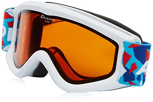 ALPINA Kinder Carat D Skibrille, White/Konfetti, One Size ALPINA Kinder Carat D Skibrille, White/Konfetti, One Size von ALPINA