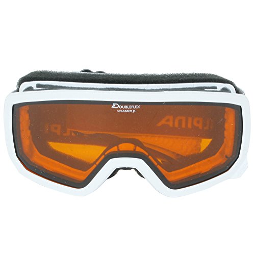 ALPINA SCARABEO JR. - Beschlagfreie, Extrem Robuste & Bruchsichere OTG Skibrille Mit 100% UV-Schutz Für Kinder, white, One Size ALPINA SCARABEO JR. - Beschlagfreie, Extrem Robuste & Bruchsichere OTG Skibrille Mit 100% UV-Schutz Für Kinder, white, One Size von ALPINA