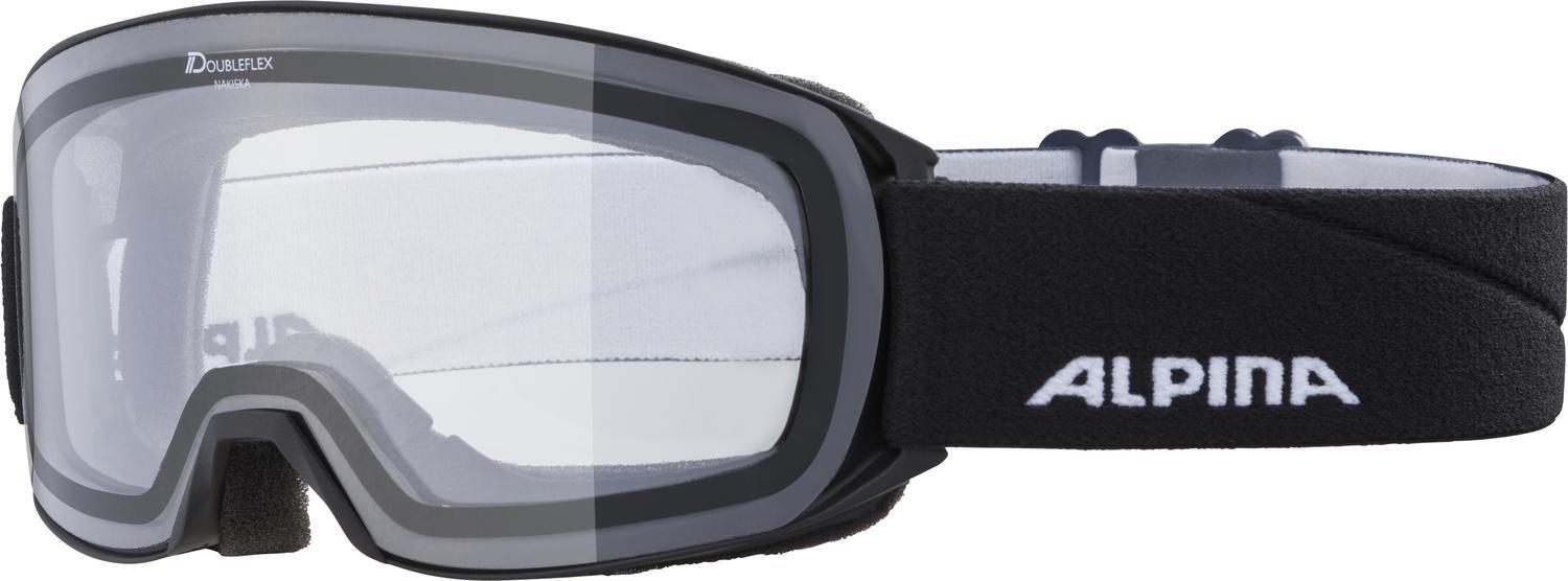Alpina Nakiska Doubleflex Hicon Skibille (133 black, Scheibe: DOUBLEFLEX clear (S0)) von Alpina
