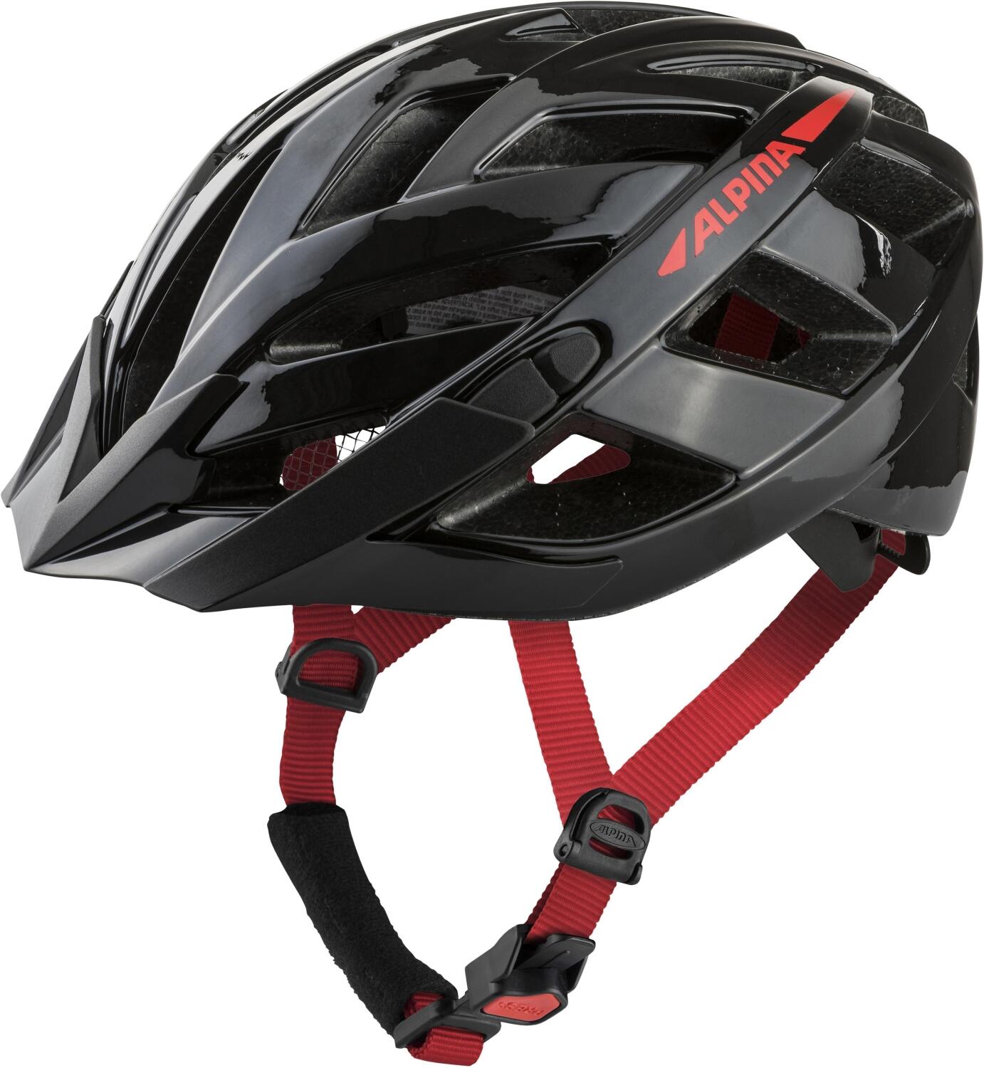 Alpina Panoma 2.0 Fahrradhelm (52-57 cm, 34 black/red gloss) von Alpina