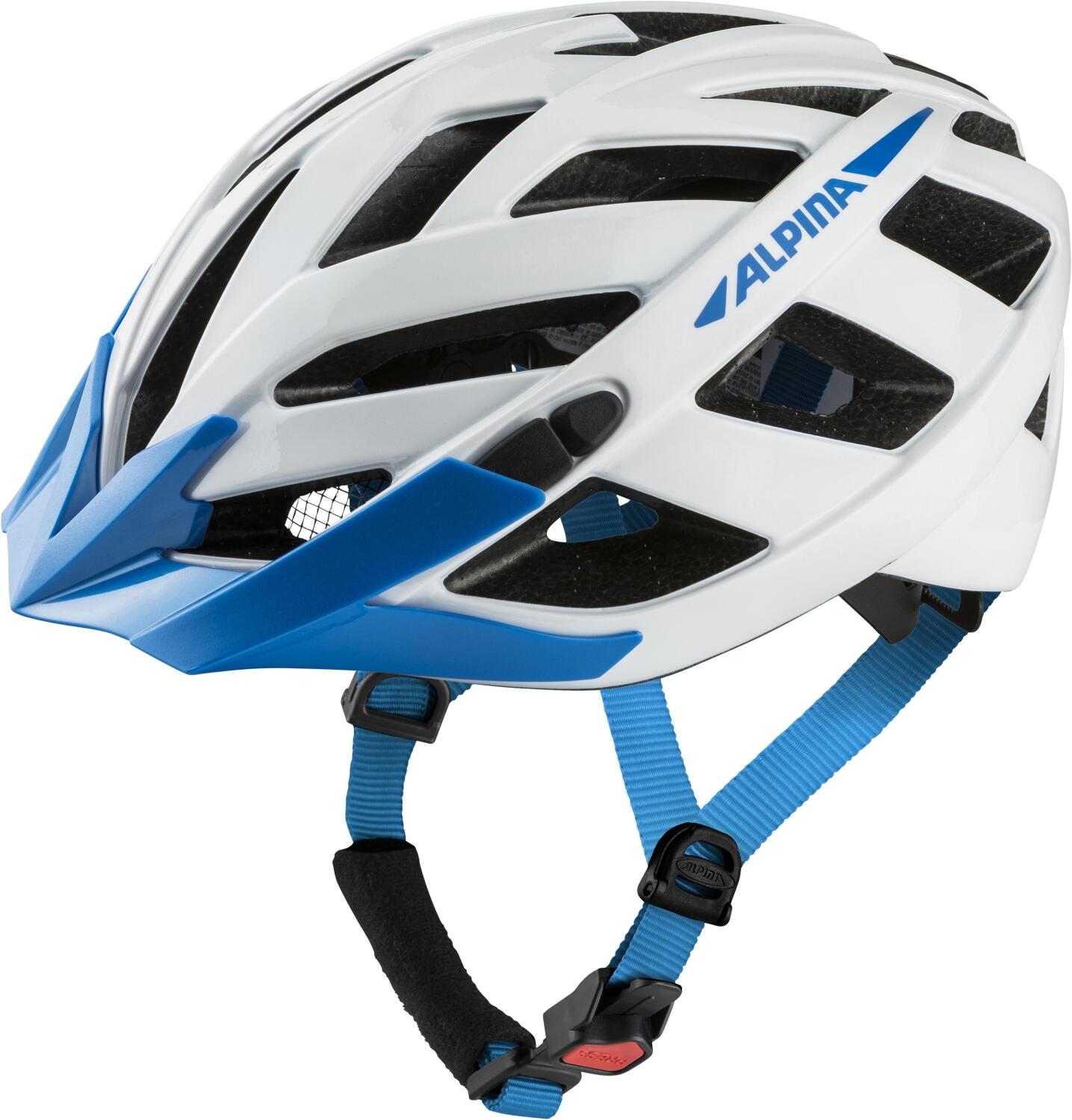 Alpina Panoma 2.0 Fahrradhelm (56-59 cm, 14 white/blue gloss) von Alpina