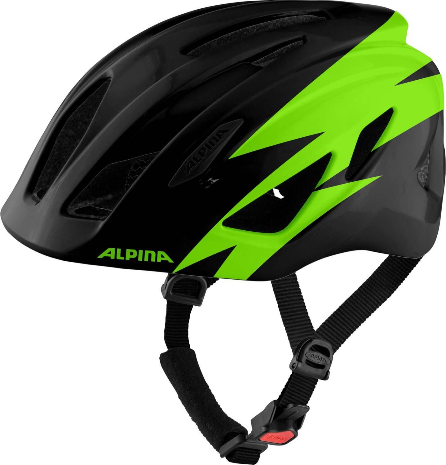 Alpina Pico Kinder Fahrradhelm (50-55 cm, 31 black green gloss) von Alpina