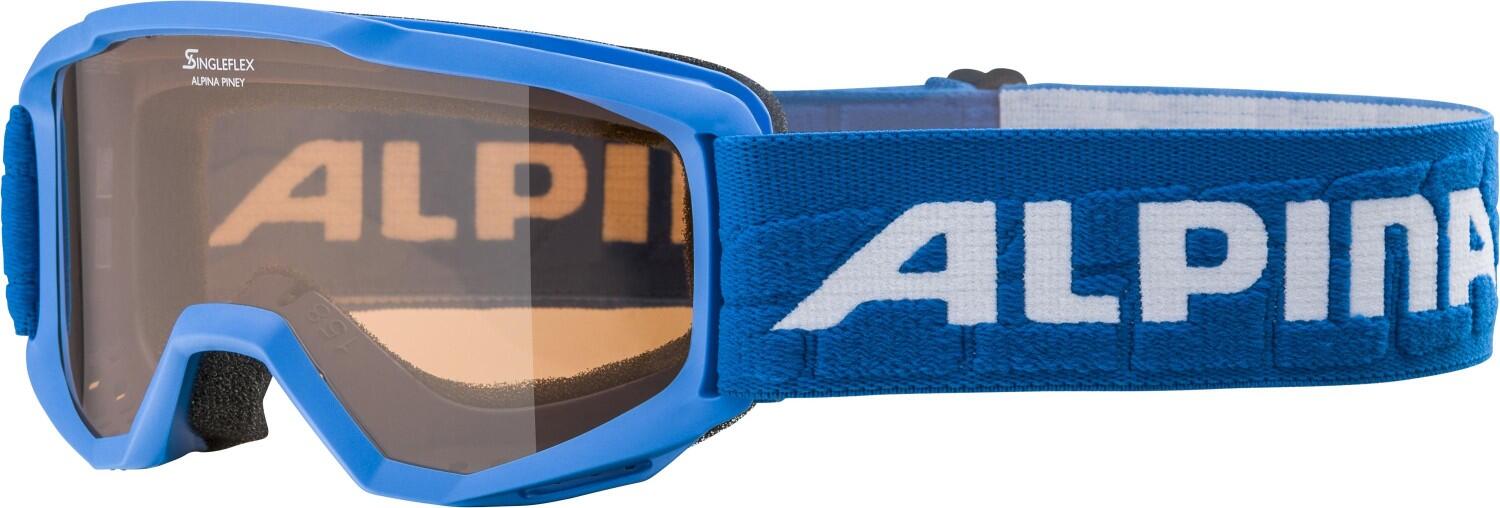 Alpina Piney SH Skibrille (481 blue matt, Scheibe: SINGLEFLEX (S2)) von Alpina