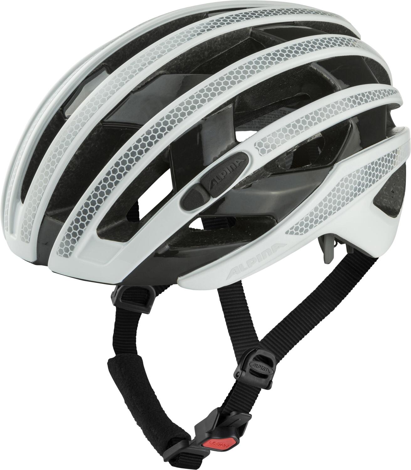 Alpina Ravel Reflective Radhelm (55-59 cm, 10 white gloss) von Alpina