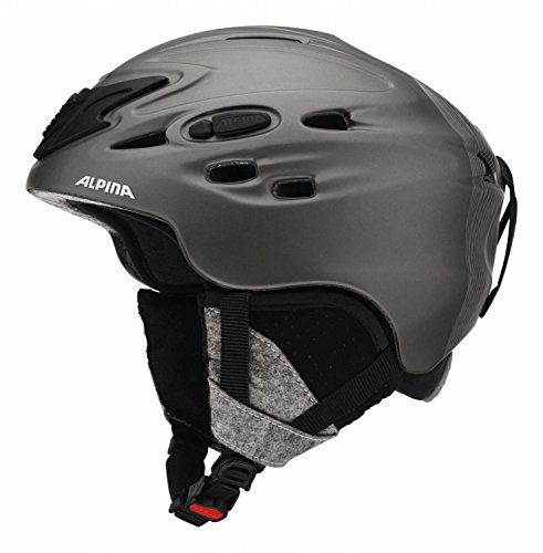 ALPINA Scara Skihelm, Black-Prosecco Matt, 52-56 cm von ALPINA