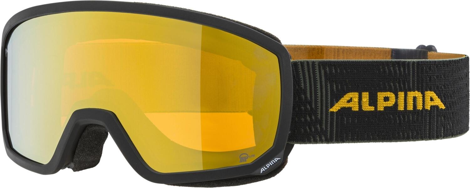 Alpina Scarabeo S Skibrille Mirror (835 black/yellow matt, Scheibe: Q-Lite gold (S2)) von Alpina